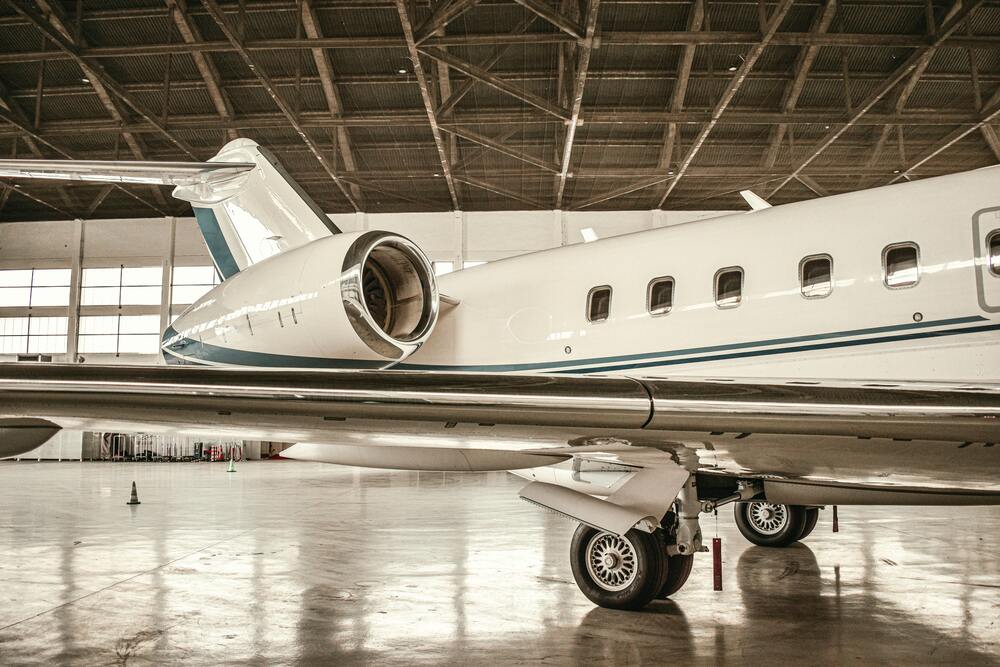 Luxury private jet for business travel